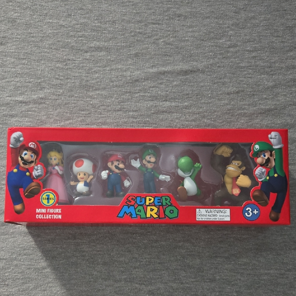 Nintendo Super Mario Mini Figure Set - Red, Green, Brown